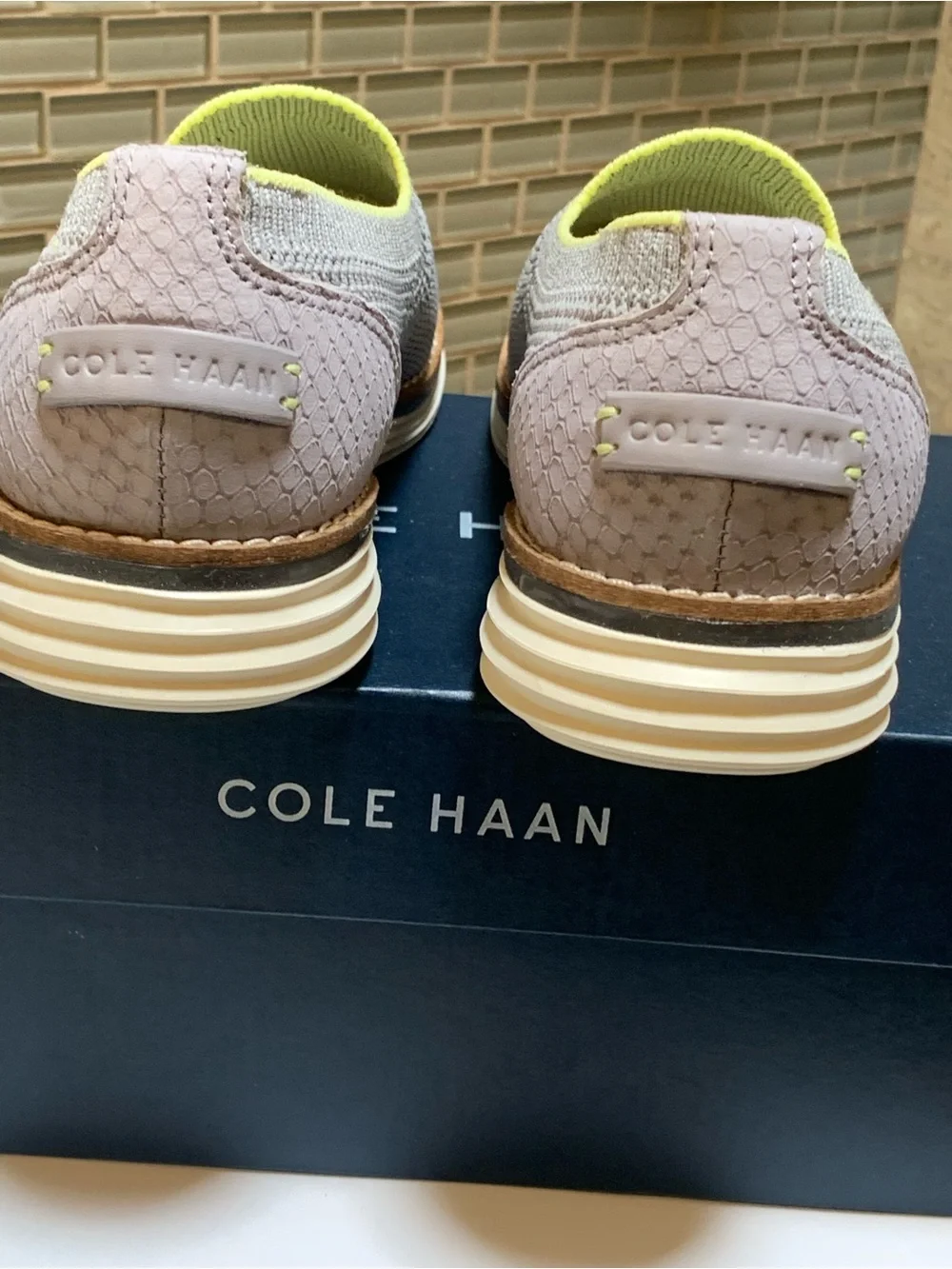 New with box Cole Haan Size 5 Women’s Shoes Slip-On Loafers Color Sleet Gray